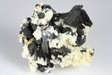 Black Tourmaline (Schorl) Crystals with Orthoclase - Namibia #177548-1